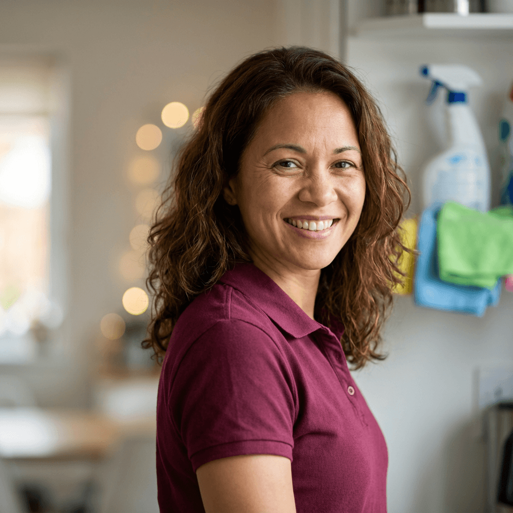 Sarah Martinez, satisfied homeowner