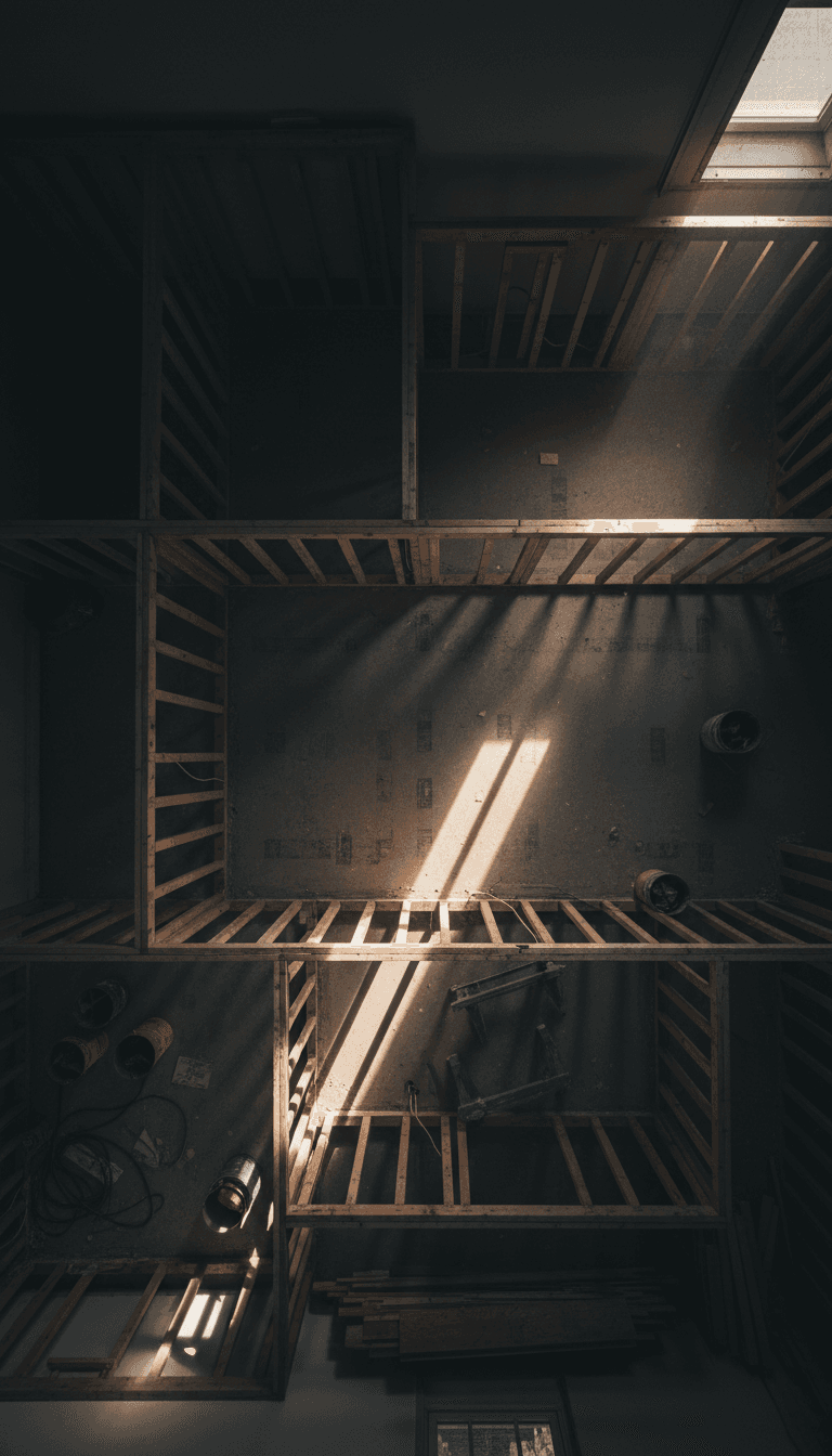 Residential renovation project in progress