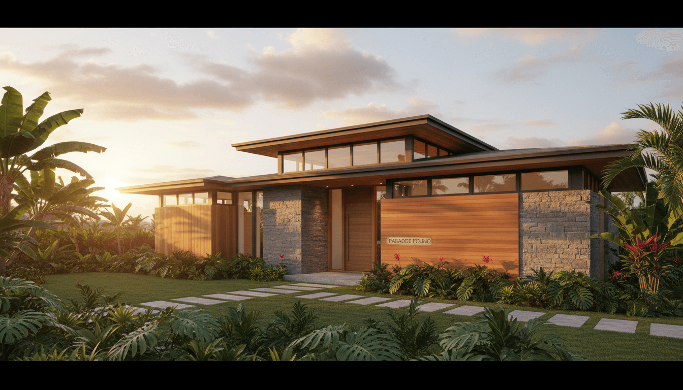 Completed custom home in Honolulu showcasing professional craftsmanship and quality construction